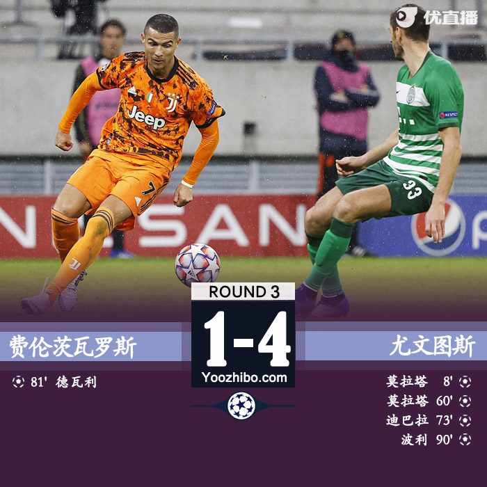 <a href=/football/zibo/juventus/ target=_blank class=infotextkey>尤文图斯</a>4-1费伦茨瓦罗斯