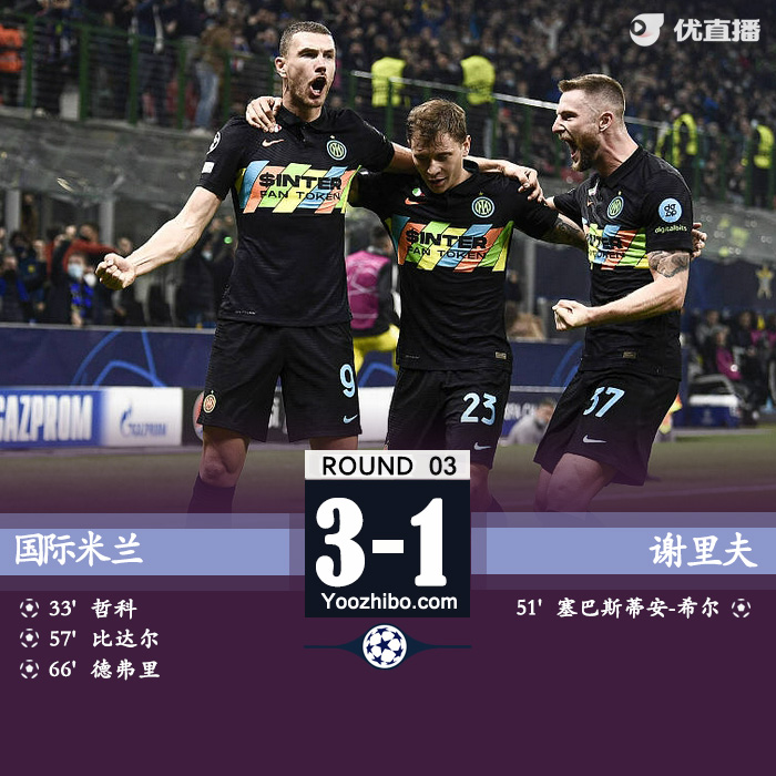 国米3-1谢里夫获首胜 哲<a href=/mingxing/basketball/zibo/120.html target=_blank class=infotextkey>科比</a>达尔互相传射徳弗里破门